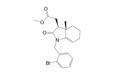 2-[(3S,3aS)-1-(2-bromobenzyl)-2-keto-3a-methyl-3,4,5,6-tetrahydroindol-3-yl]acetic acid methyl ester