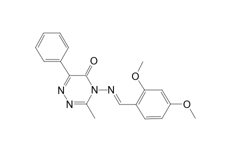4-[(2,4-Dimethoxy-benzylidene)-amino]-3-methyl-6-phenyl-4H-[1,2,4]triazin-5-one