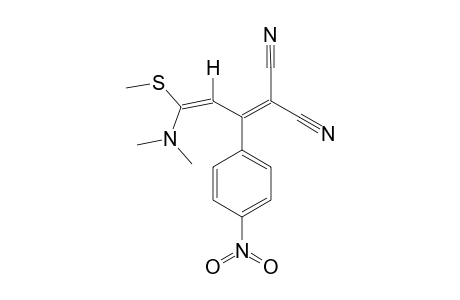 2-CYANO-3-(4-NITROPHENYL)-5-DIMETHYLAMINO-5-METHYLTHIO-PENTA-2,4-DIENE-NITRILE