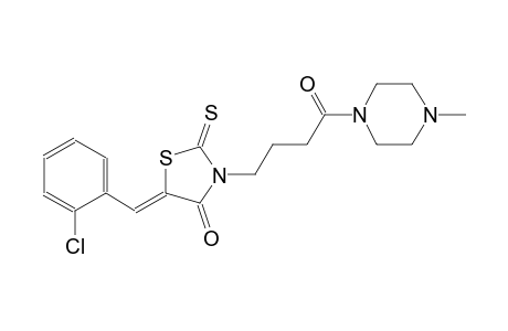 (5Z)-5-(2-chlorobenzylidene)-3-[4-(4-methyl-1-piperazinyl)-4-oxobutyl]-2-thioxo-1,3-thiazolidin-4-one