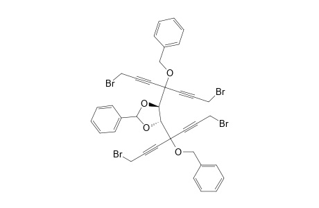 (4R,5R)-4,5-Bis-[1-benzyloxy-4-bromo-1-(3-bromo-prop-1-ynyl)-but-2-ynyl]-2-phenyl-[1,3]dioxolane