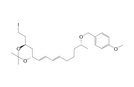 (E.E)-1-Iodo-13-p-methoxybenzyloxy-3,5-di-o-isopropylidenetetradeca-6,8-diene