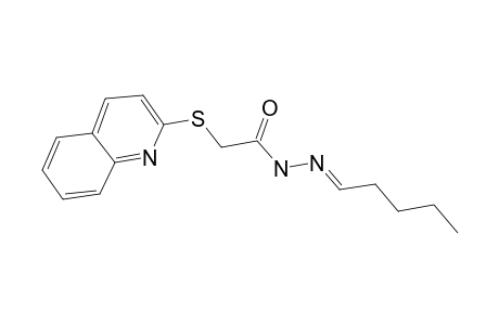 N-[(E)-pentylideneamino]-2-(2-quinolinylthio)acetamide