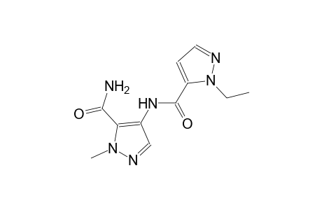 4-{[(1-ethyl-1H-pyrazol-5-yl)carbonyl]amino}-1-methyl-1H-pyrazole-5-carboxamide