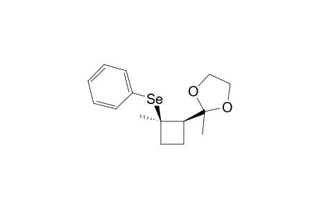 r-2-Acetyl-r-1-methyl-t-1-(phenylseleno)cyclobutane ethylene ketal