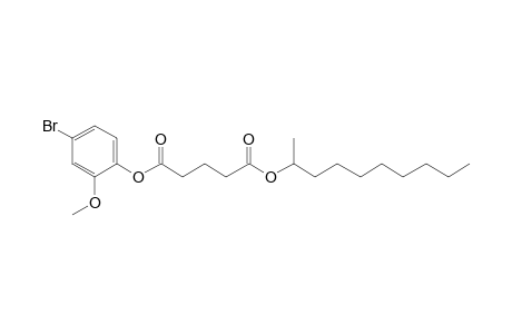 Glutaric acid, dec-2-yl 4-bromo-2-methoxyphenyl ester