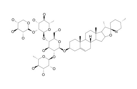 XYLOSYL-BETA-SOLAMARINE;25R-3-BETA-[O-BETA-D-XYLOPYRANOSYL-(1->2)-O-ALPHA-L-RHAMNOPYRANOSYL-(1->4)-O-[ALPHA-L-RHAMNOPYRANOSYL-(1->2)]-BETA-D-GLUCOP