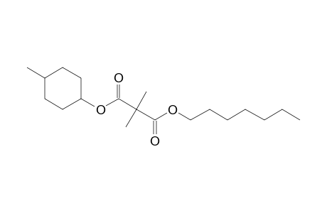 Dimethylmalonic acid, cis-4-methylcyclohexyl heptyl ester