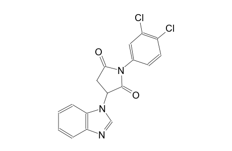 3-(1H-benzimidazol-1-yl)-1-(3,4-dichlorophenyl)-2,5-pyrrolidinedione