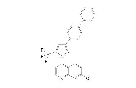 4-[3-(4-BIPHENYL)-5,5,5-TRIFLUOROMETHYL-1H-PYRROL-1-YL]-7-CHLOROQUINOLINE