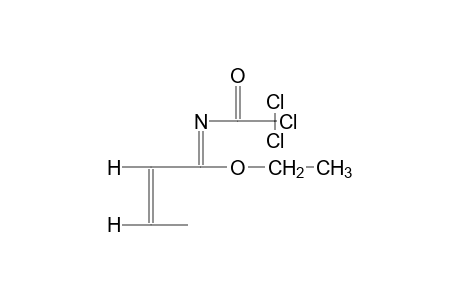 (Z)-N-(TRICHLOROACETYL)CROTONIMIDIC ACID, ETHYL ESTER