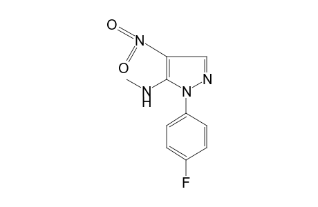 1-(p-FLUOROPHENYL)-5-(METHYLAMINO)-4-NITROPYRAZOLE