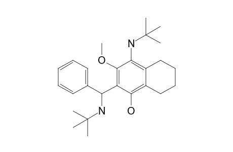 4-Tert-butylamino-2-(tert-butylaminophenylmethyl)-3-methoxy-5,6,7,8-tetrahydronaphtho-1-ol