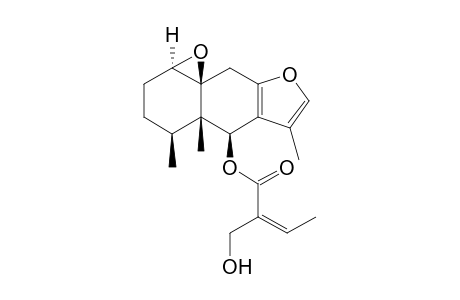 6.beta.-Sarracinoyloxy-1.beta.,10.beta.-epoxyfuranoeremophilane