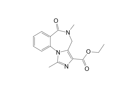 3-(Ethoxycarbonyl)-1,5-dimethyl-4,5-dihydroimidazo[1,5-a]benzo[f][1,4]diazepin-6-one