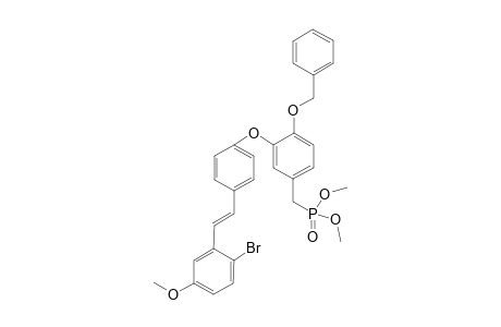(E)-1-[[4-(2-Benzyloxy-5-dimethylphosphonomethyl)phenyloxy]-2-[2-bromo-5-methoxyphenyl]ethene