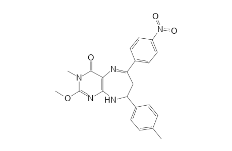 2,3,6,7-TETRAHYDRO-8-METHOXY-7-METHYL-2-(4-METHYLPHENYL)-4-(4-NITROPHENYL)-1H-PYRIMIDO-[4,5-B]-[1,4]-DIAZEPIN-6-ONE