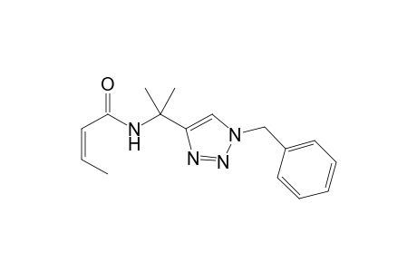 (Z)-N-[2-(1-Benzyl-1H-1,2,3-triazol-4-yl)propan-2-yl]but-2-enamide