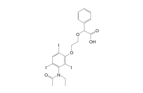 2-{2-[3-(N-ethylacetamido)-2,4,6-triiodophenoxy]ethoxy}phenylacetic acid