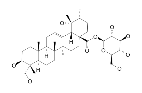 PEDUNCULOSIDE;ROTUNDIC-ACID-28-O-BETA-D-GLUCOPYRANOSYLESTER