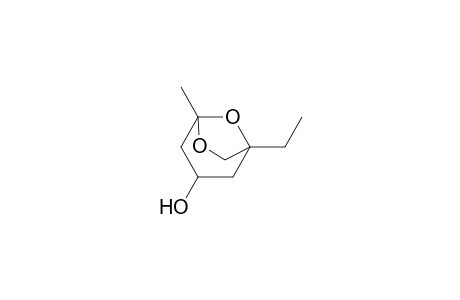 6,8-Dioxabicyclo[3.2.1]octan-3-ol, 1-ethyl-5-methyl-, endo-