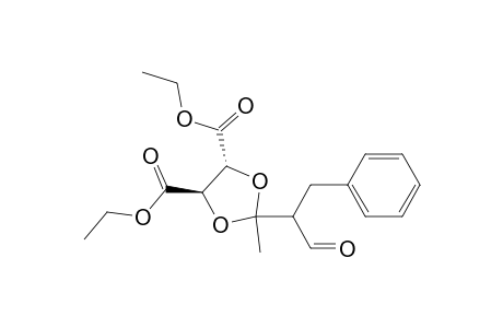 Diethyl (4R)-trans-2-methyl-2-(3-oxo-1-phenylprop-2-yl)-1,3-dioxolane-4,5-dicarboxylate