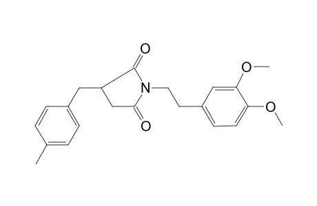 1-[2-(3,4-Dimethoxy-phenyl)-ethyl]-3-(4-methyl-benzyl)-pyrrolidine-2,5-dione