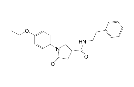 Pyrrolidine-3-carboxamide, 1-(4-ethoxyphenyl)-5-oxo-N-(2-phenylethyl)-