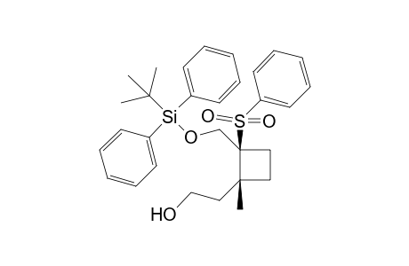 2-{(2S)-2-Benzenesulfonyl-2-(tert0butyldiphenylsilyloxymethyl)-(1R)-1-methylcyclobutyl]ethanol