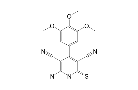 6-Amino-2-thioxo-4-(3,4,5-trimethoxyphenyl)-1,2-dihydropyridine-3,5-dicarbonitrile