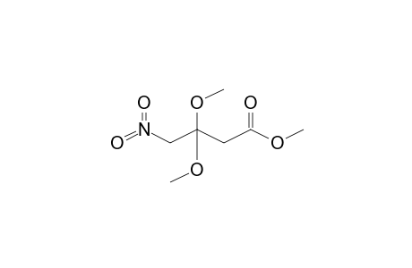 3,3-Dimethoxy-4-nitrobutyric acid, methyl ester