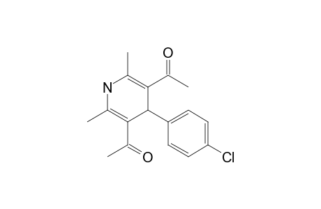 1-[4-(4-Chlorophenyl)-5-ethanoyl-2,6-dimethyl-1,4-dihydropyridin-3-yl]ethanone