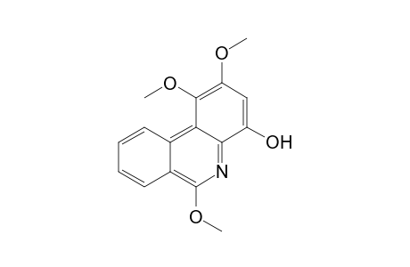 4-Hydroxy-1,2,6-trimethoxyphenanthridine