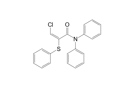 N,N-Diphenyl-(E)-3-chloro-2-(phenylthio)-propenamide