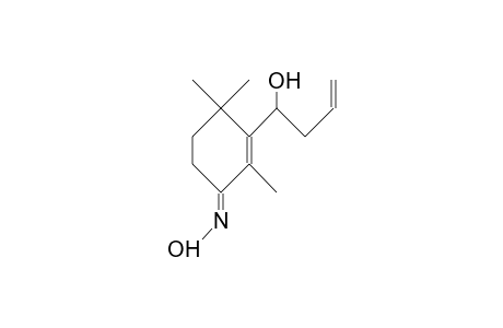 2-Cyclohexen-1-one, 3-(1-hydroxy-3-butenyl)-2,4,4-trimethyl-, oxime