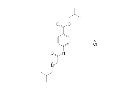 p-[2-(isobutylamino)acetamido]benzoic acid, isobutyl ester, hydrochloride