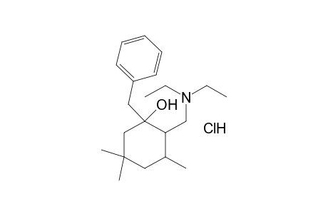 1-Benzyl-2-[(diethylamino)methyl]-3,5,5-trimethylcyclohexanol, hydrochloride