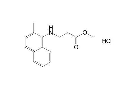 N-(2-methyl-1-naphthyl)-beta-alanine, methyl ester, hydrochloride