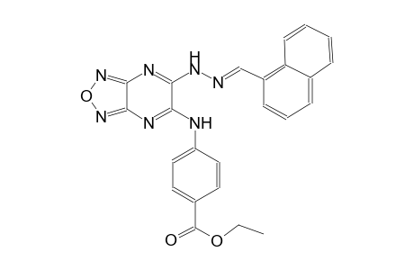 benzoic acid, 4-[[6-[(2E)-2-(1-naphthalenylmethylene)hydrazino][1,2,5]oxadiazolo[3,4-b]pyrazin-5-yl]amino]-, ethyl ester