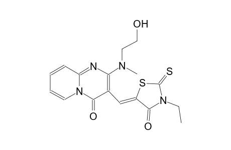 3-[(Z)-(3-ethyl-4-oxo-2-thioxo-1,3-thiazolidin-5-ylidene)methyl]-2-[(2-hydroxyethyl)(methyl)amino]-4H-pyrido[1,2-a]pyrimidin-4-one