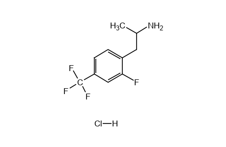 2-fluoro-alpha-methyl-4-(trifluoromethyl)phenethylamine, hydrochloride