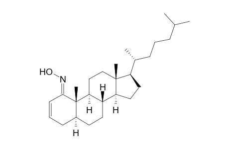 (5S,8S,9S,10S,13R,14S,17R)-10,13-dimethyl-17-[(2R)-6-methylheptan-2-yl]-4,5,6,7,8,9,11,12,14,15,16,17-dodecahydrocyclopenta[a]phenanthren-1-one oxime