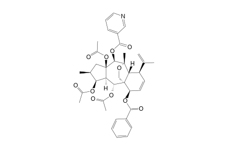 14-DESOXO-3,5,15-TRI-O-ACETYL-7-O-BENZOYL-MYRSINOL-14-BETA-NICOTINOATE