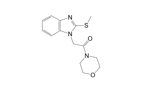 2-(methylsulfanyl)-1-[2-(4-morpholinyl)-2-oxoethyl]-1H-benzimidazole