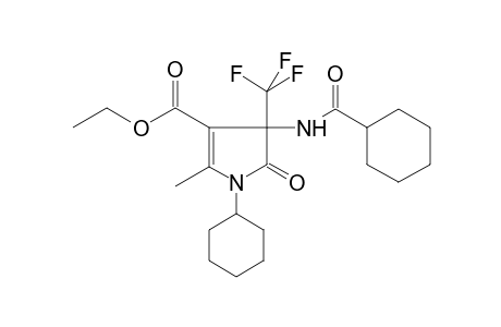 Ethyl 1-cyclohexyl-4-[(cyclohexylcarbonyl)amino]-2-methyl-5-oxo-4-(trifluoromethyl)-4,5-dihydro-1H-pyrrole-3-carboxylate