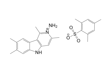 2-Amino-1,3,7,8-tetramethyl-5H-pyrido[4,3-b]indol-2-nium mesitylenesulfonate