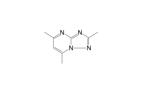 2,5,7-trimethyl-s-triazolo[1,5-a]pyrimidine