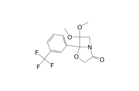 4-Oxa-1-azabicyclo[3.2.0]heptan-2-one, 6,6-dimethoxy-5-[3-(trifluoromethyl)phenyl]-