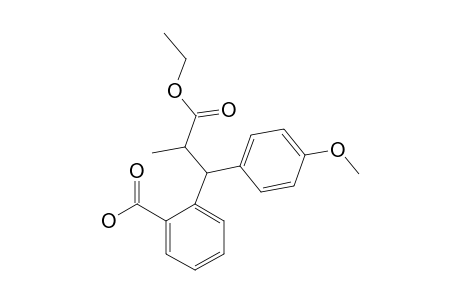 ETHYL-BETA-(2-CARBOXYPHENYL)-4-METHOXY-ALPHA-METHYLBENZENEPROPANOATE;DIASTEREOMER-#1