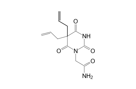 5,5-diallyl-1-(carbamoylmethyl)barbituric acid